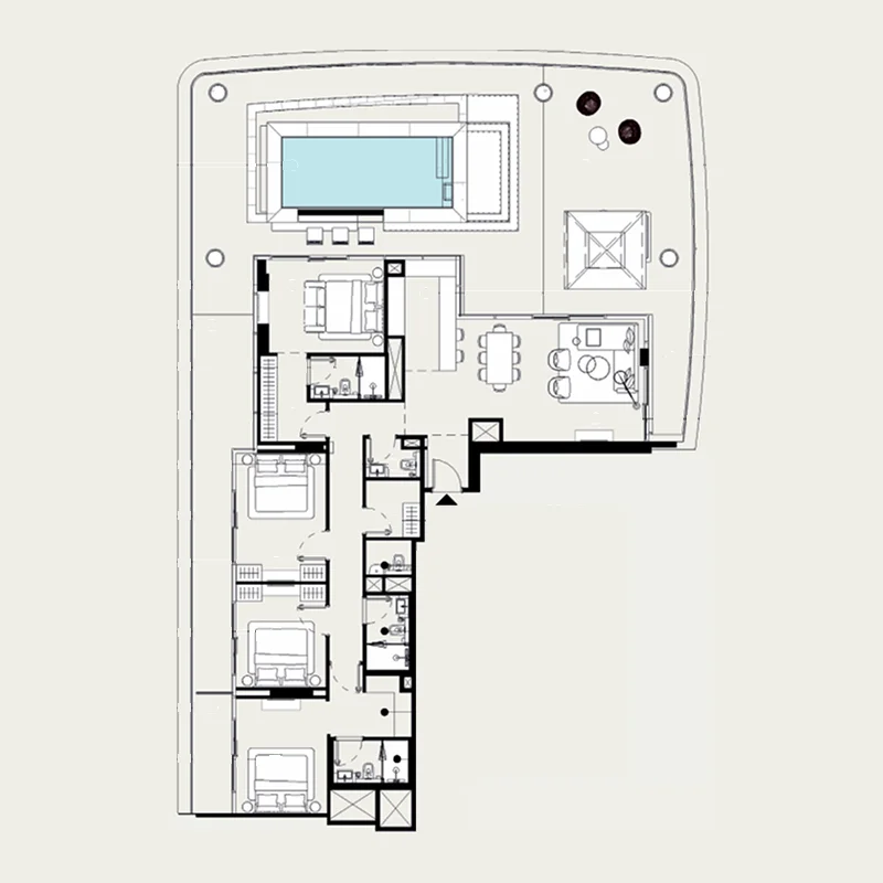 4 Bedroom penthouse